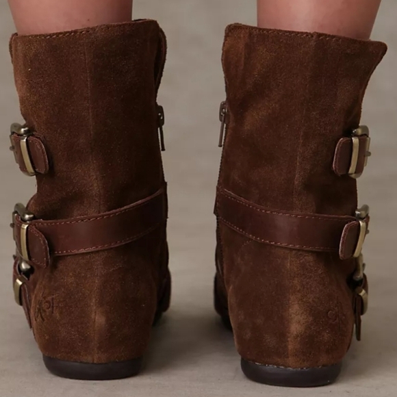 OTBT Womens Raytown Gladiator Suede Open Toe Flats bootie shoes sz 7M - Picture 4 of 16